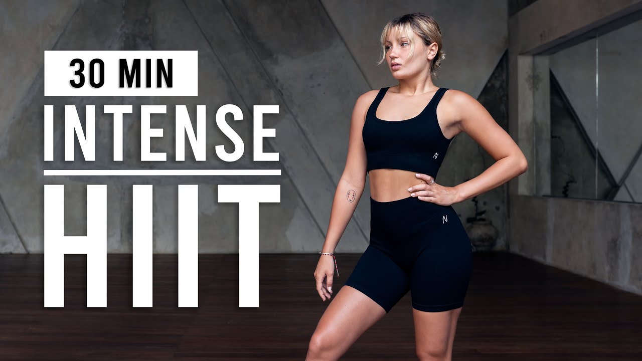 Min Intense Hiit Workout For Fat Burn Cardio Full Body No Equipment Workout At Home Youtube