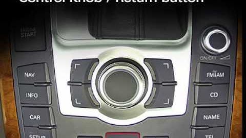 Audi A4 A5 Q5 Q7- MMI General Operation