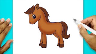 how draw horse body horse drawing tutorial
