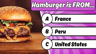 Can You Guess The Country By Their Food?