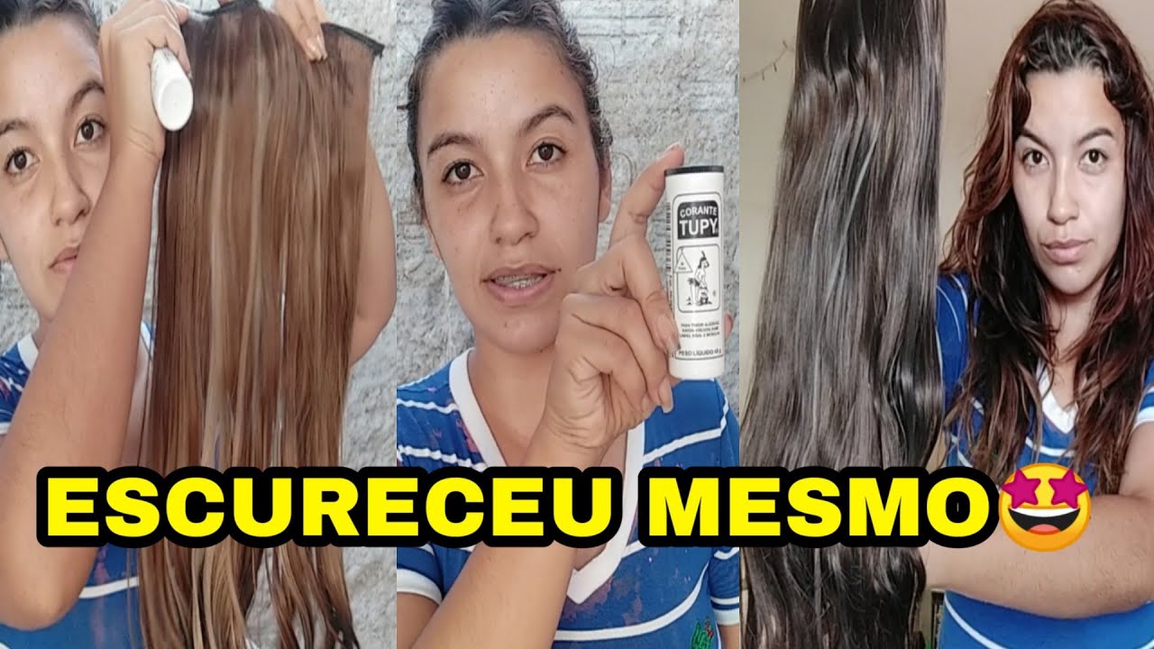 PINTANDO MEU MEGA HAIR TIC TAC COM CORANTE DE ROUPA  / Chocada com o resultado 🤩 aplique tic-tac