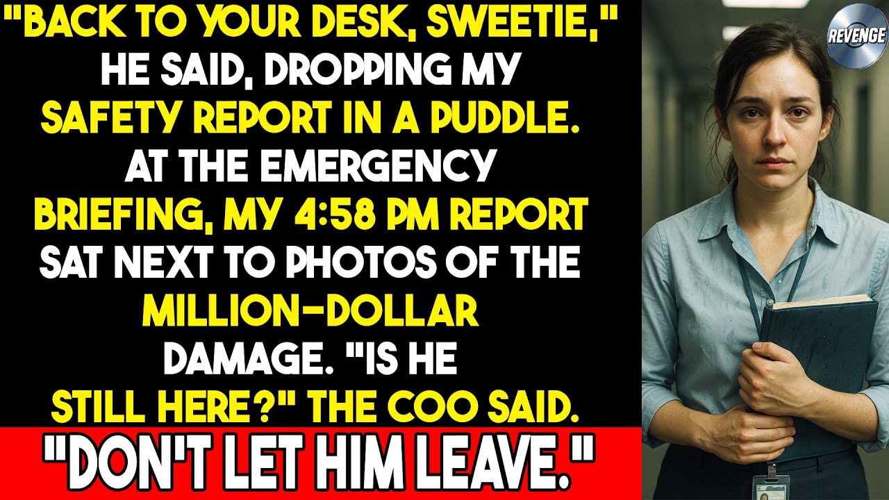 Он назвал меня «милая». Взрыв доказал, что я была права.