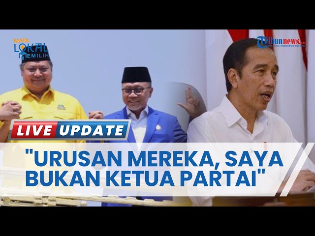 Respons Jokowi soal Golkar dan PAN Dukung Prabowo: Itu Urusan Mereka, Saya Bukan Ketua Partai class=