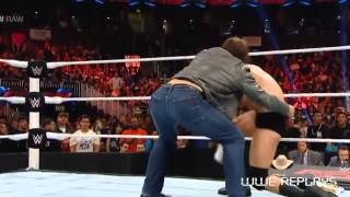 Damien Mizdow Vs. Bad News Barrett Raw, February 16, 2015