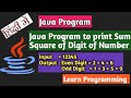 Java Program to print sum of Even or Odd Digit of a Number in Hindi