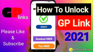 How To Unlock GP Link 2021 || New Method  || How To Download Gp File || #GP_Link || Technical Avatar