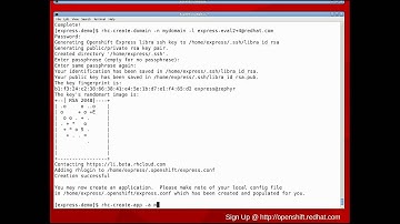 OpenShift Express -- Create and Define your Application