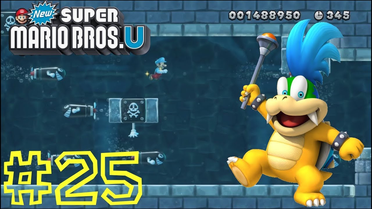 New Super Mario Bros. U -- Sparkling Waters-Castle: Larry's Torpedo