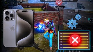 Iphone 15 pro Free Fire Gaming &amp; Sensitivity Settings