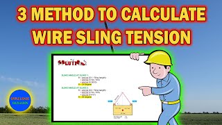 How to calculate Sling Tension in 3 Method #shorts #rigging #lifting #crane