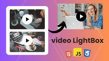 Build a Video Popup Lightbox Using HTML, CSS & JavaScript | Bangla Tutorial