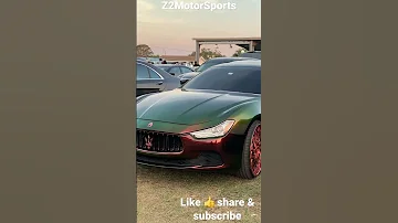 Maserati on rose gold rims￼