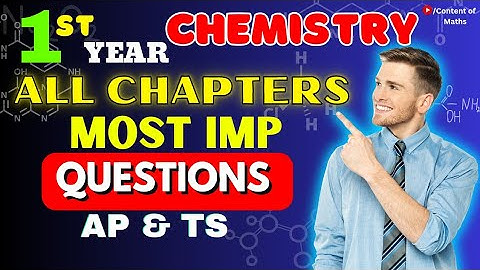Jr Chemistry |  Lesson wise Important Questions For All Chapter