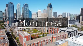 Bird's Eye View of Downtown Montreal  [4K] Drone Footage