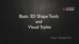 28. Basic 3D Shape Tools and Visual Styles