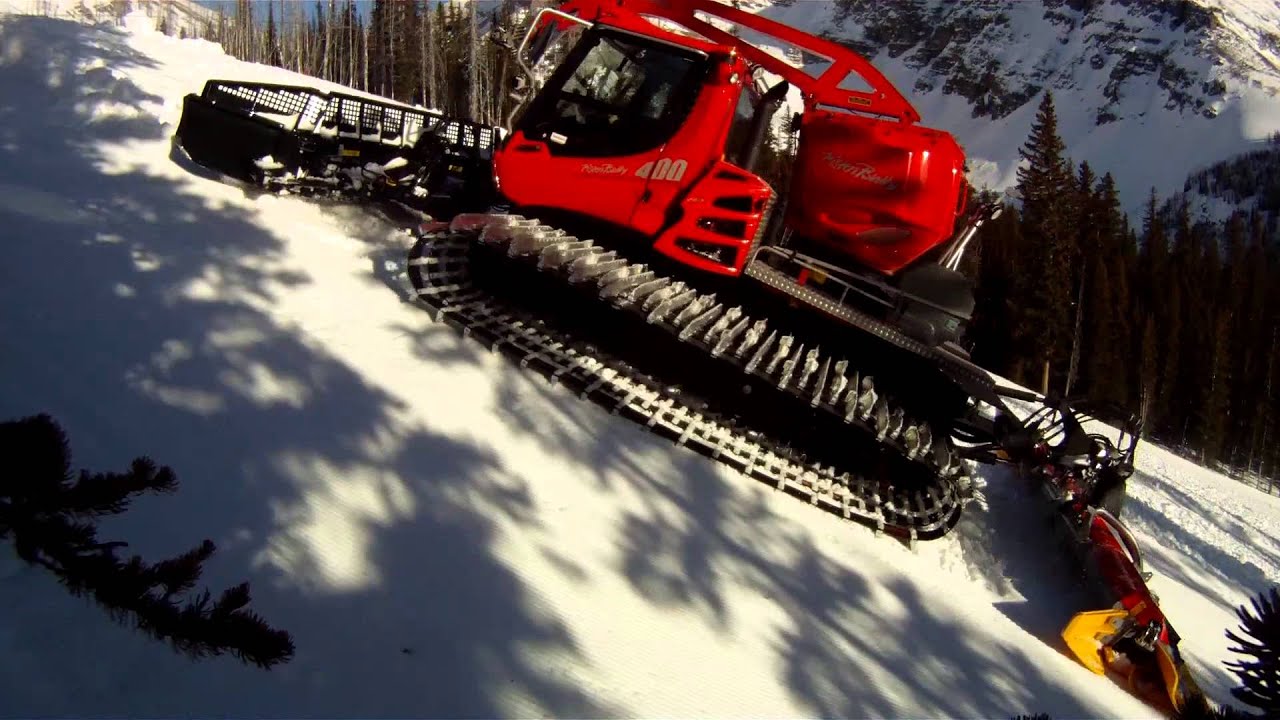 Snow grooming Sunshine Village, Banff, Alberta, Canada YouTube