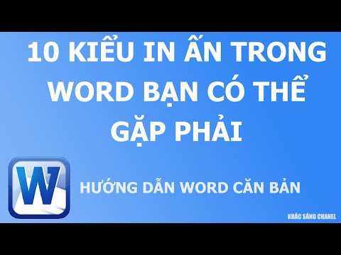 10 Kiểu in ấn trong word bạn có thể gặp phải