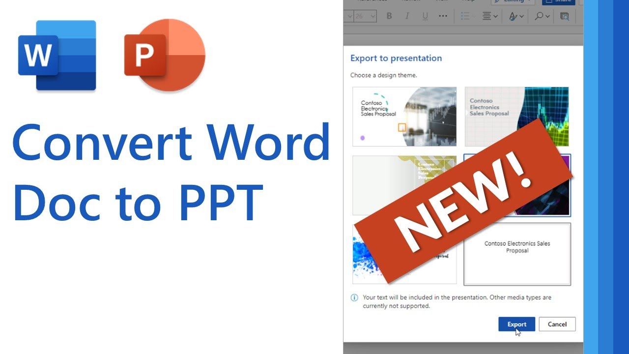 how to convert word to powerpoint presentation online