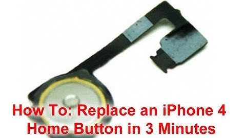 iPhone 4 Home Button Replacement in 3 Minutes