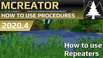 MCreator: How to use repeaters | Procedure Tutorial