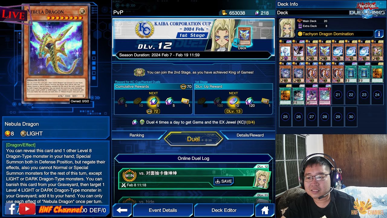 Live 8/2/67 TACHYON KC Cup February 2024 By HNF(YuGiOh! Duel links