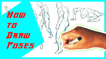 How to Draw Dynamic Poses Art Tutorial Easy (Anime Tutorial for Beginners)