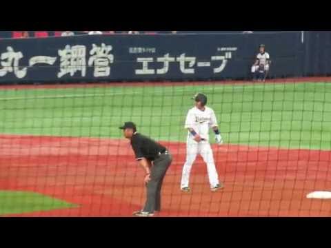 H28.06.07　10回裏　1死１・２塁　あと1本出ず無得点　ｵﾘｯｸｽ×中日