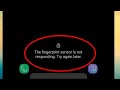 Fix The fingerprint sensor is not responding. Try again later Problem Solve In Android & iOS