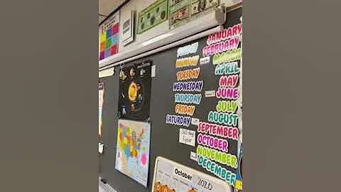 Elle teaching the Days of the week & Months