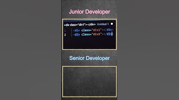 Junior Developer vs Senior Developer 💀 #programming #coding #html #css #javascript #dsa #coder