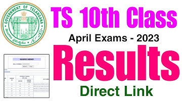 TS 10th Class Results 2023 Link | TS SSC Exam 2023 | Telangana Tenth Class Results 2023 | TS 10th