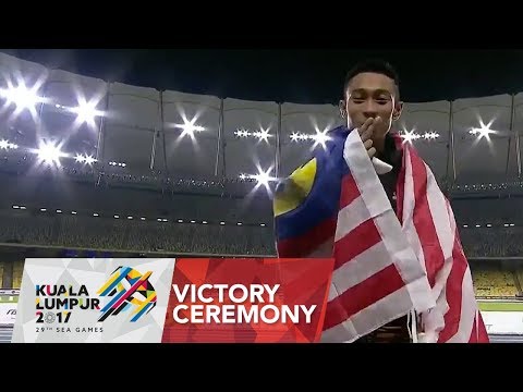 Athletics Men's 100m Victory Ceremony | 29th SEA Games 2017