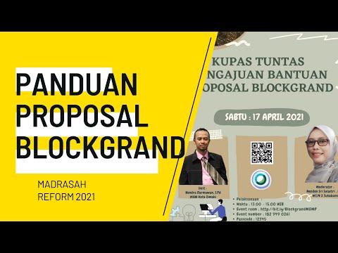 Panduan Proposal Blockgrand KKG/MGMP 2021