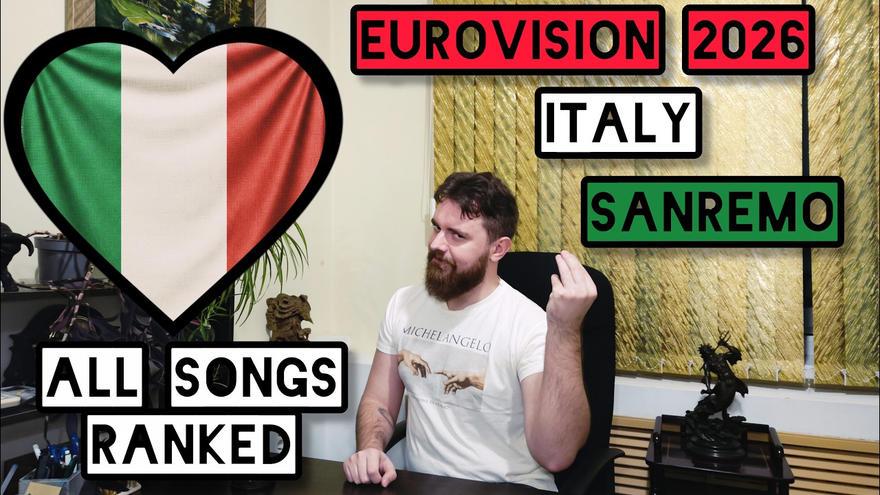 Sanremo 2026 - Italian National Selection for Eurovision - ranking by Nowmanco [EN]