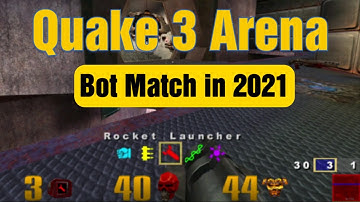 Playing Quake 3 Arena Bot Match in 2021.... and Loving It! [1440p, 60fps]