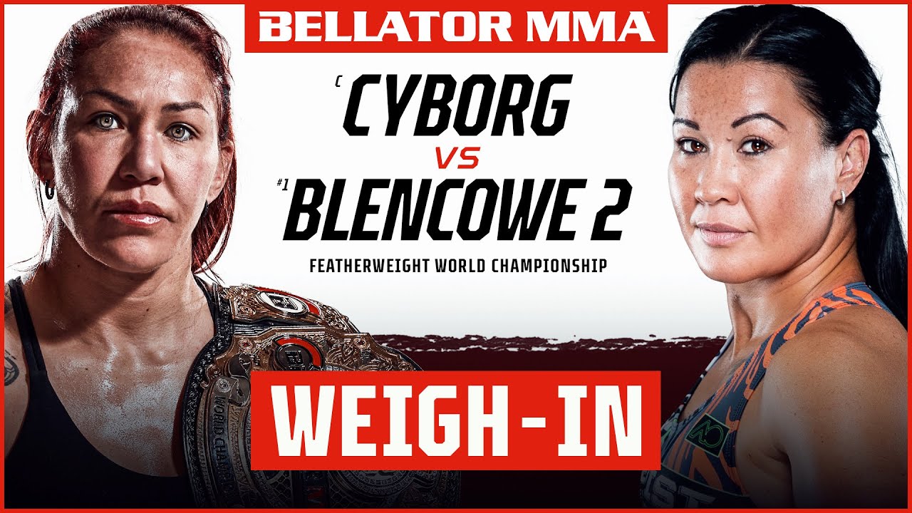 Live Bellator 279 ceremonial weigh-in video stream Cyborg vs