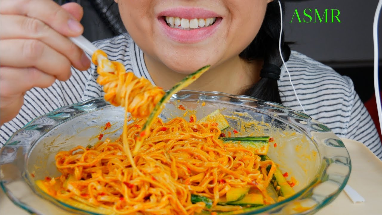 SPICIEST creamy peanut chili oil egg noodles Blew my tastebuds away