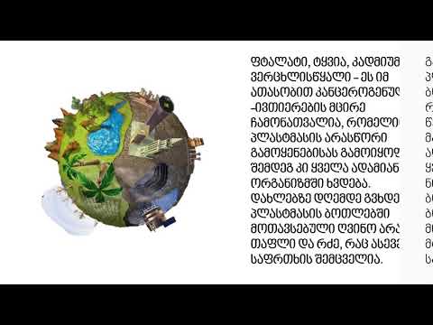 პლასტიკით დაბინძურების საფრთხე