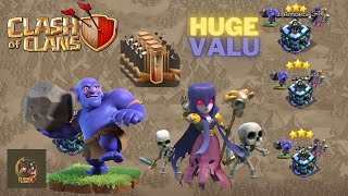 COC WITCH BOWLER th13 attack strategy 2023 HIGH PERFORMANCE  VALUE WITH EARTHQUICK SPELL | HOG MINER