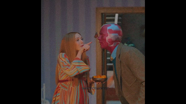 {( WandaVision)} ❗Trigger warning❗Wanda and vision.