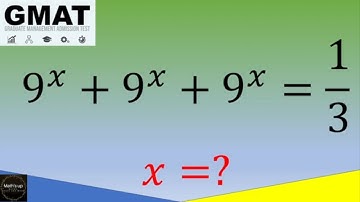 Prep for the GMAT : solve this exponential equation
