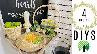 🌿((NEW)) 4 DIYS~FARMHOUSE Chic~Dollar Tree DECOR CRAFTS 🌿Episode 23 Olivias Romantic Home