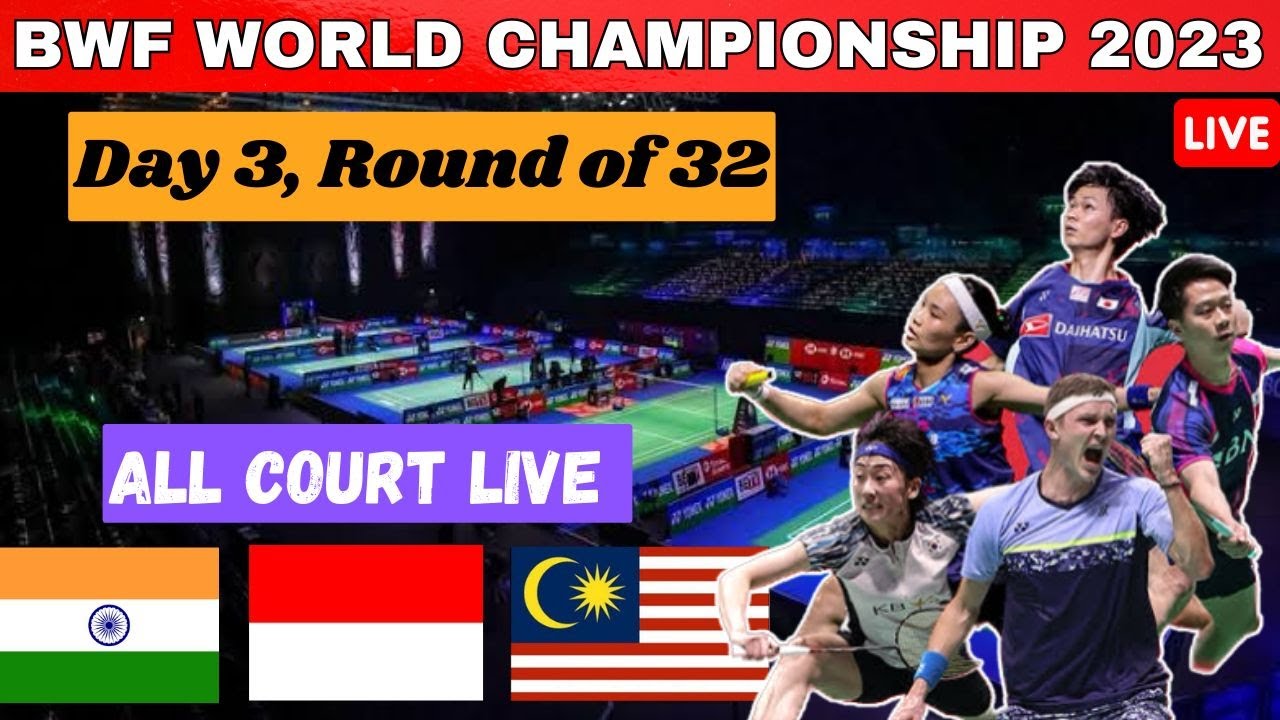🔴Live BWF World Championships 2023 Day 2, Round of 64 Lakshya sen and PV Sindhu