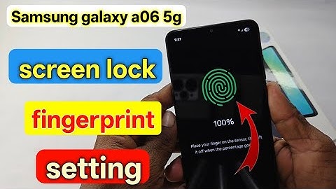 How to set screen lock fingerprint samsung galaxy a06 | samsung galaxy a06 fingerprint setting