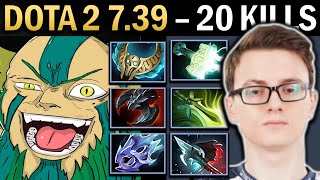Nature's Prophet Gameplay with Moon Shard and 20 Kills - Road to Dota 7.40