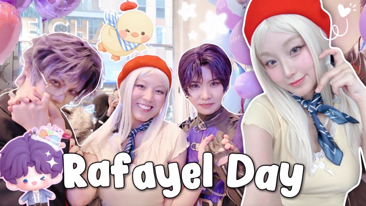°‧🫧*:･ Rafayel Love and Deepspace Birthday Vlog || Time Square Billboard NYC & Cosplay Interactions