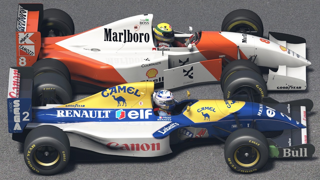 アイルトン・セナ WILLIAMS FW15 McLaren MP4 LOTUS Ayrton Senna vs Alain Prost | McLaren-Ford MP4/8 vs Williams