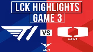 T1 vs DK Highlights Game 3 | LCK 2025 | T1 Esports vs Dplus KIA