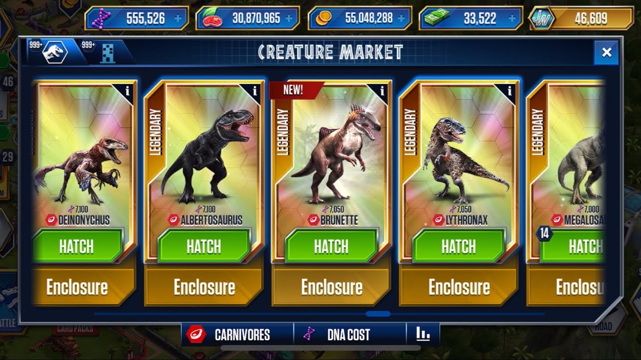 BRUNETTE & MODS MASTER - JURASSIC WORLD THE GAME