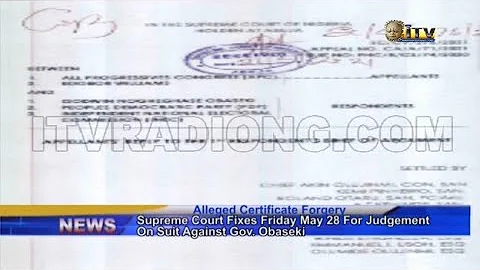 Supreme Court fixes Friday May 28 for judgement on suit against Gov. Obaseki